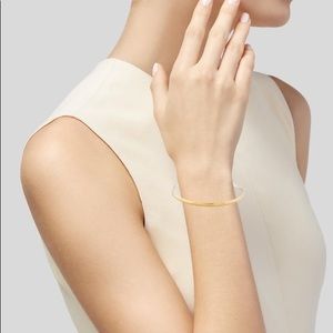 GURHAN Two-Tone Thin Hoopla Gold Plated Sterling Silver Thin Bangle Bracelet